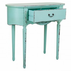 Ingresso con Cassetti Alexandra House Living Azzurro Legno di abete Legno MDF 36 x 80 x 88 cm