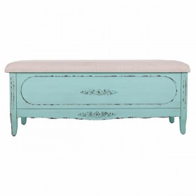 Panca Alexandra House Living Azzurro Spugna Legno di abete Legno MDF 43 x 48 x 120 cm