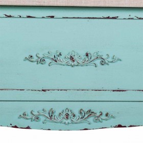 Panca Alexandra House Living Azzurro Spugna Legno di abete Legno MDF 43 x 48 x 120 cm