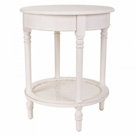 Tavolo angolare Alexandra House Living Bianco 50 x 60 x 50 cm