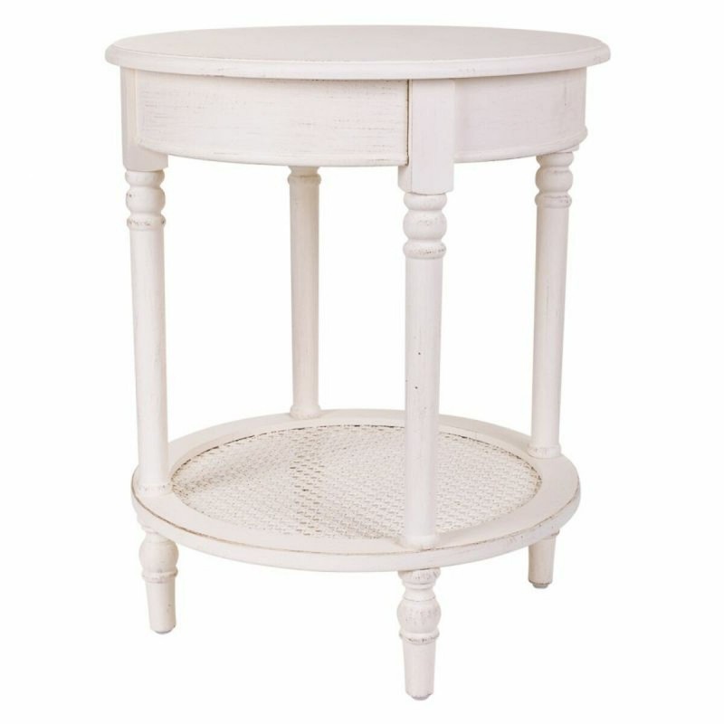 Tavolo angolare Alexandra House Living Bianco 50 x 60 x 50 cm