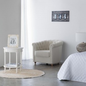 Tavolo angolare Alexandra House Living Bianco 50 x 60 x 50 cm