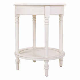Tavolo angolare Alexandra House Living Bianco 50 x 60 x 50 cm