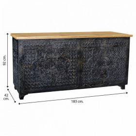 Credenza Alexandra House Living Legno di mango 42 x 92 x 183 cm