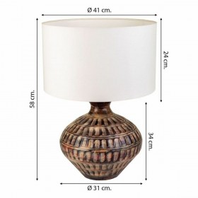 Lampada da tavolo Alexandra House Living Marrone Ferro 31 x 58 x 31 cm