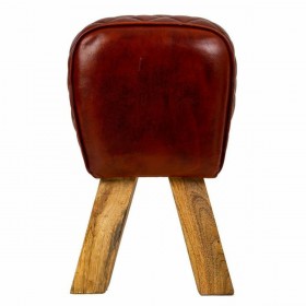Panca Alexandra House Living Pelle Legno di mango 46 x 35 x 89 cm