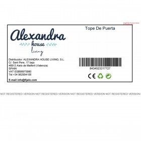 Fermaporta Alexandra House Living Cotone Pelle 20 x 20 x 20 cm Marrone