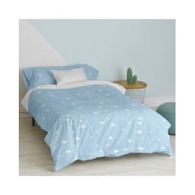 Set di copripiumino HappyFriday Basic Kids Azzurro Singolo 2 Pezzi