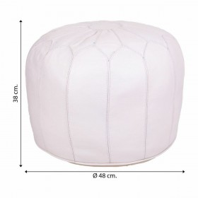 Puff Alexandra House Living Pelle 38 x 48 x 48 cm