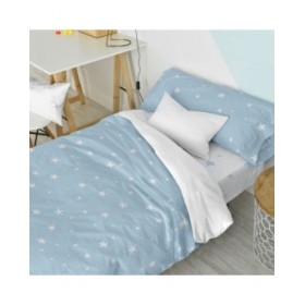Set di copripiumino HappyFriday Basic Kids Azzurro Singolo 2 Pezzi