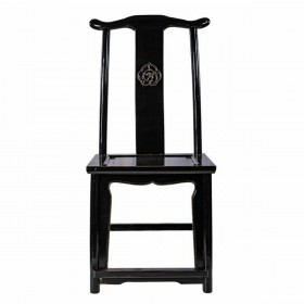 Sedia da Sala da Pranzo Alexandra House Living Nero 42 x 119 x 49 cm