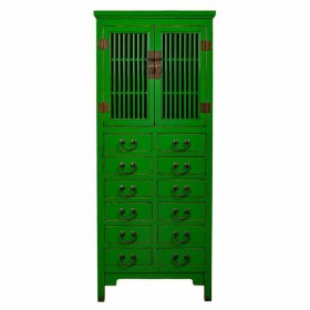 Armadio Alexandra House Living Verde MDF Legno di olmo 43 x 170 x 70 cm