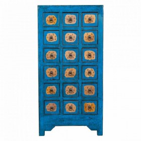 Cassettiera Alexandra House Living Azzurro Legno di olmo 49 x 118 x 58 cm