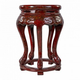 Tavolo aggiuntivo Alexandra House Living Rosso Legno di olmo 36 x 55 x 36 cm