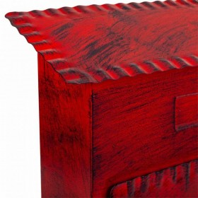Cassetta della posta Alexandra House Living Rosso Ferro 11 x 37 x 27 cm