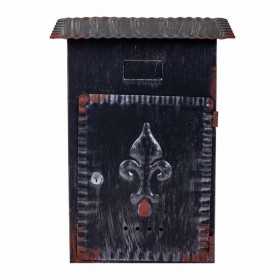 Cassetta della posta Alexandra House Living Nero Ferro 11 x 37 x 27 cm