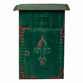 Cassetta della posta Alexandra House Living Verde Ferro 11 x 37 x 27 cm