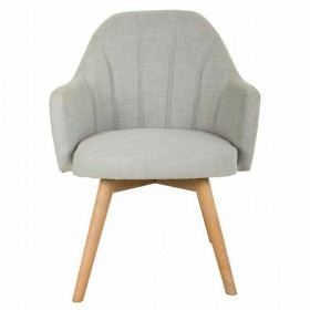 Sedia da Sala da Pranzo Alexandra House Living Grigio 100 % poliestere 45 x 90 x 55 cm
