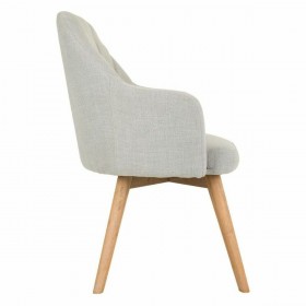 Sedia da Sala da Pranzo Alexandra House Living Grigio 100 % poliestere 45 x 90 x 55 cm