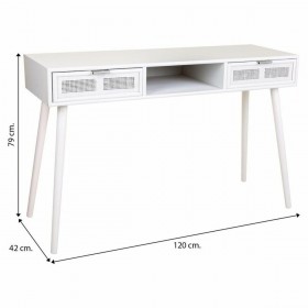 Ingresso con Cassetti Alexandra House Living Argentato Legno MDF 42 x 79 x 120 cm