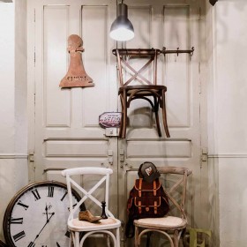 Sedia da Sala da Pranzo Alexandra House Living Mele 42 x 88 x 44 cm
