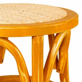 Sgabello Alexandra House Living Marrone Legno Rattan 40 x 45 x 40 cm