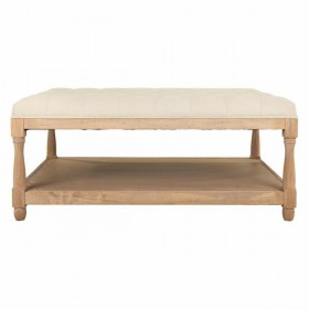 Panca Alexandra House Living Crema Gomma Legno 78 x 48 x 110 cm