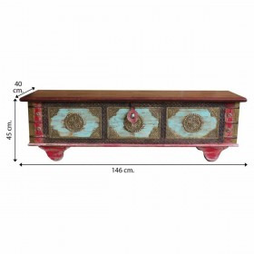 Baule Alexandra House Living Legno di mango 40 x 45 x 146 cm