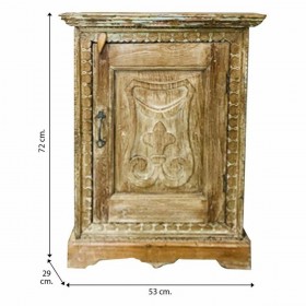 Comodino Alexandra House Living Marrone 29 x 72 x 53 cm