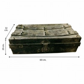 Valigia decorativa Alexandra House Living Marrone Ferro Stile artigianale 32 x 20 x 60 cm