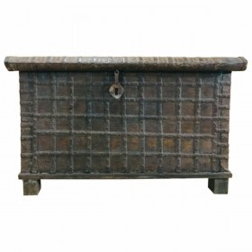 Baule Alexandra House Living Marrone Legno Riciclato 53 x 87 x 136 cm