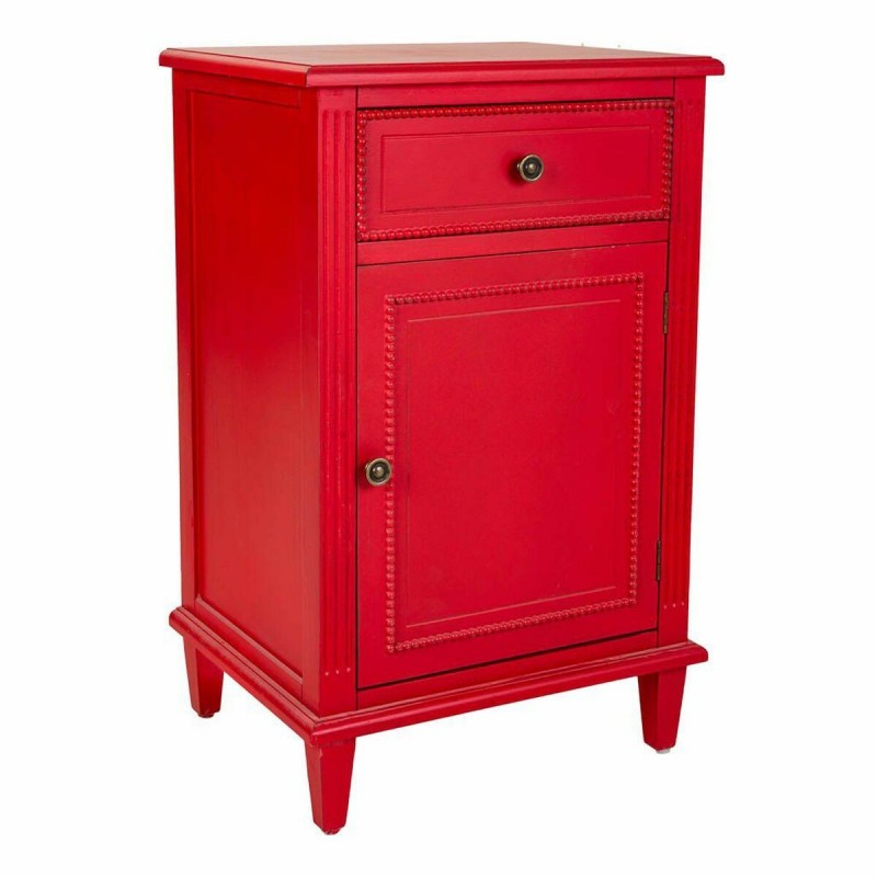 Comodino Alexandra House Living Rosso 36 x 72 x 45 cm
