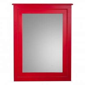 Specchio da parete Alexandra House Living Rosso Vetro Legno di abete 3 x 90 x 70 cm