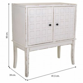 Ingresso con Cassetti Alexandra House Living Bianco Legno di abete Legno MDF 39 x 90 x 81 cm