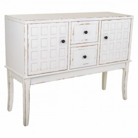 Ingresso con Cassetti Alexandra House Living Bianco Legno di abete Legno MDF 36 x 82 x 108 cm
