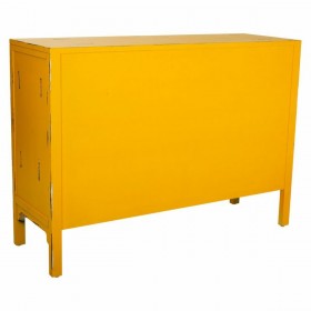 Credenza Alexandra House Living Giallo Legno di abete Legno MDF 40 x 86 x 120 cm
