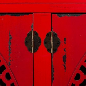 Credenza Alexandra House Living Rosso Legno di abete Legno MDF 40 x 86 x 120 cm