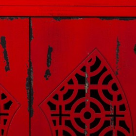 Credenza Alexandra House Living Rosso Legno di abete Legno MDF 40 x 86 x 120 cm