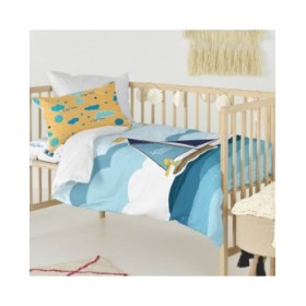 Set di copripiumino HappyFriday Le Petit Prince Navigateur Multicolore Culla Neonato 2 Pezzi
