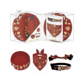 Set Regalo Harry Potter Rosso Scuro 21,0 x 21,0 x 8,8 cm Cane 4 Pezzi