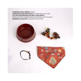 Set Regalo Harry Potter Rosso Scuro 21,0 x 21,0 x 8,8 cm Cane 4 Pezzi