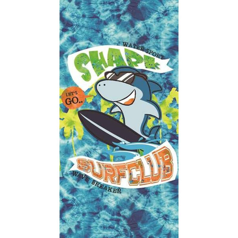 Asciugamani in Microfibra Secaneta Sharklub 75 x 150 cm