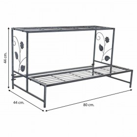 Supporto per Vaso Alexandra House Living Grigio Ferro 44 x 44 x 80 cm