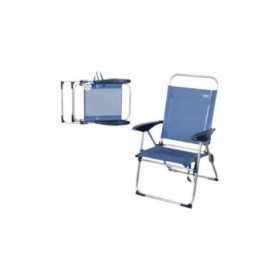Sedia Pieghevole Aktive Azzurro 65 x 60 x 38 cm