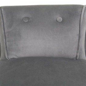 Panca Alexandra House Living Grigio Velluto Gomma 46 x 58 x 45 cm