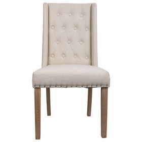 Sedia da Sala da Pranzo Alexandra House Living Crema 53 x 102 x 53 cm
