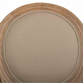 Sgabello Alexandra House Living Marrone Tela Legno d'albero della gomma 42 x 121 x 48 cm