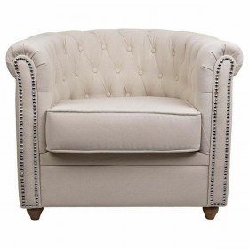 Poltrona Alexandra House Living Beige 80 x 72 x 80 cm Tappezzato