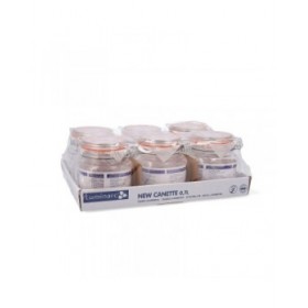 Barattolo di Vetro Quid New Canette Trasparente Vetro (0,7L) (Pack 6x)