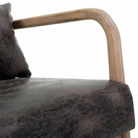 Poltrona Alexandra House Living Marrone Legno 83 x 74 x 66 cm